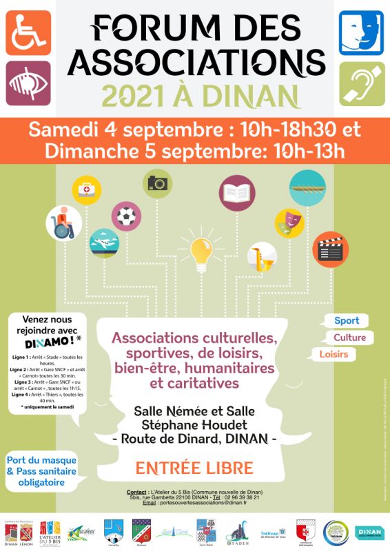 Forum des associations 2021 à Dinan